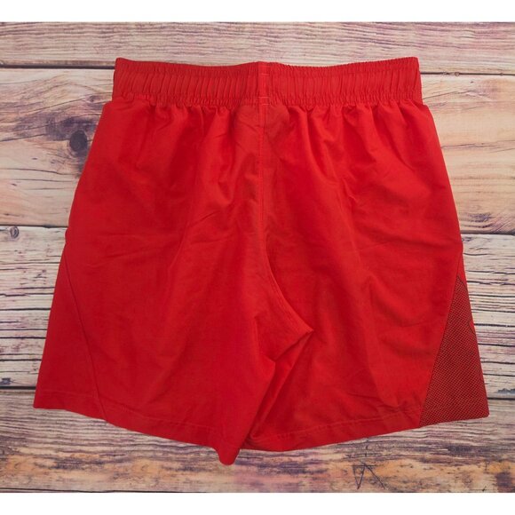 Under Armour Mens Loose Fit Red Basketball Shorts Large - Picture 2 of 6